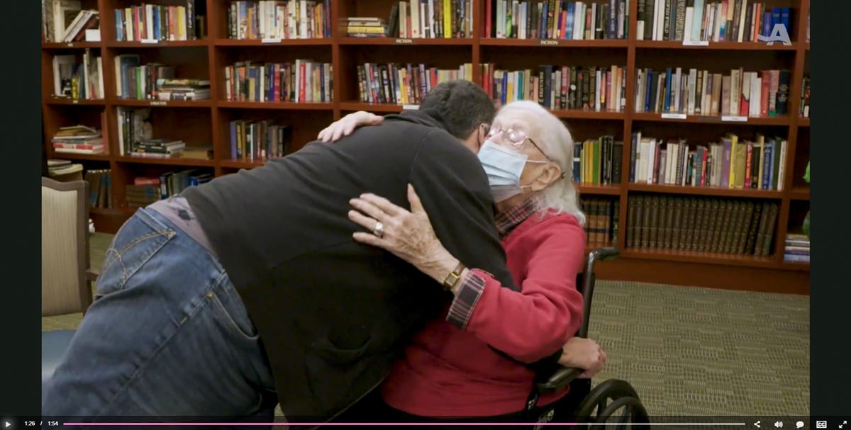 The Selfhelp Home Residents Get First Hugs in a Year - AARP - The Selfhelp Home